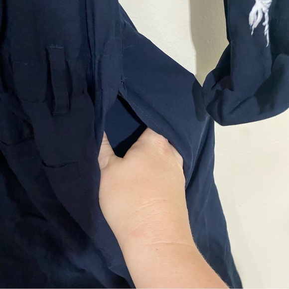 Anthropologie Lilka Lakeshore Navy Floral Jumpsuit SIZE XS - Picture 8 of 9